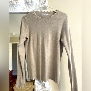 Mango Scallop Detail Sweater